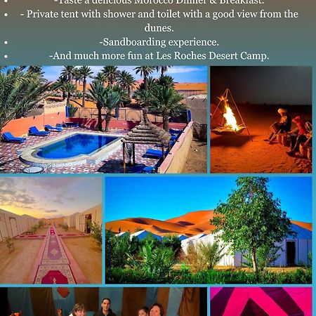 Les Roches Desert Camp Merzouga Exterior photo